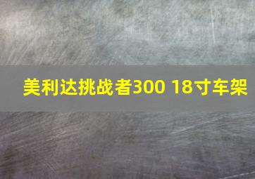 美利达挑战者300 18寸车架